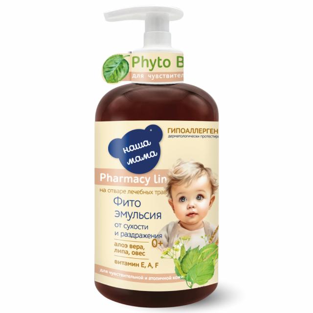 Изображение товара Наша Мама Фармация Лайн фито-эмульсия от сухости/шелушения 300мл