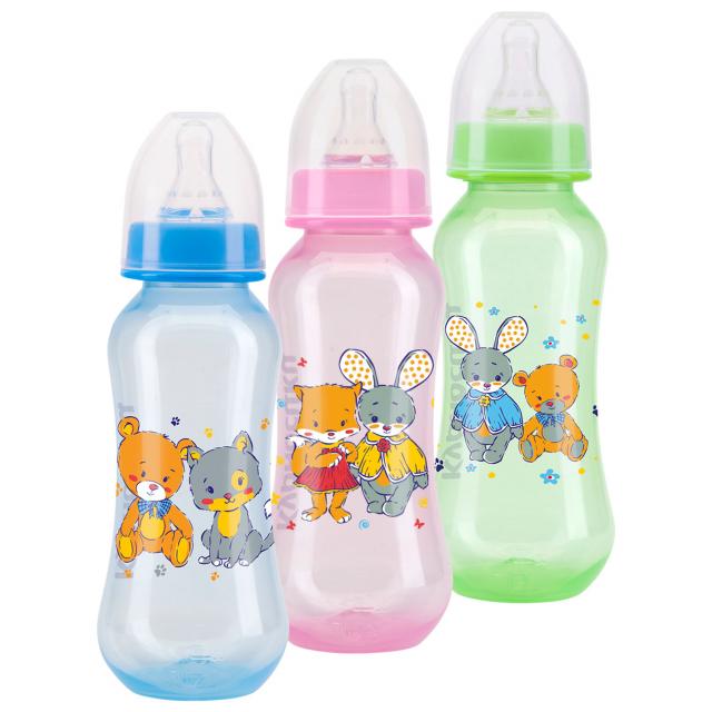 Изображение товара Курносики бутылочка 250мл+соска силикон 11057