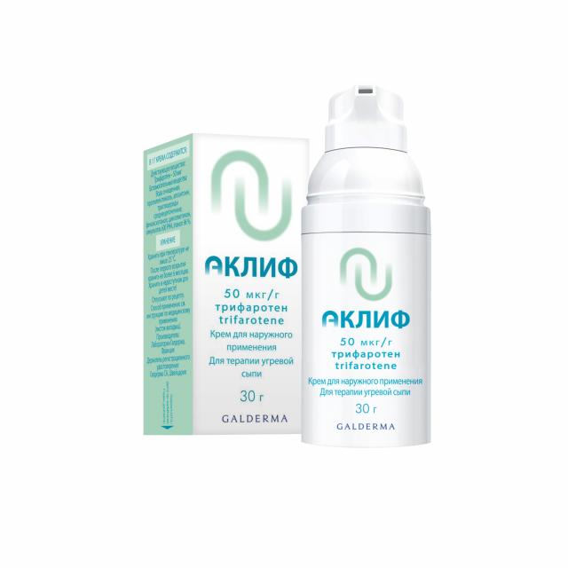 Изображение товара Аклиф крем 50 мкг/г 30 г для лечения угревой сыпи
