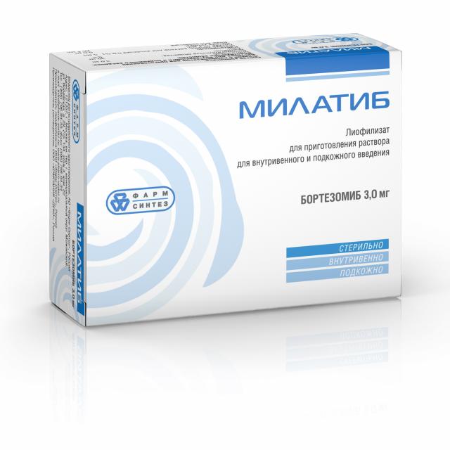 Изображение товара Милатиб лиофилизат для внутривенного и подкожного введения 3мг №1