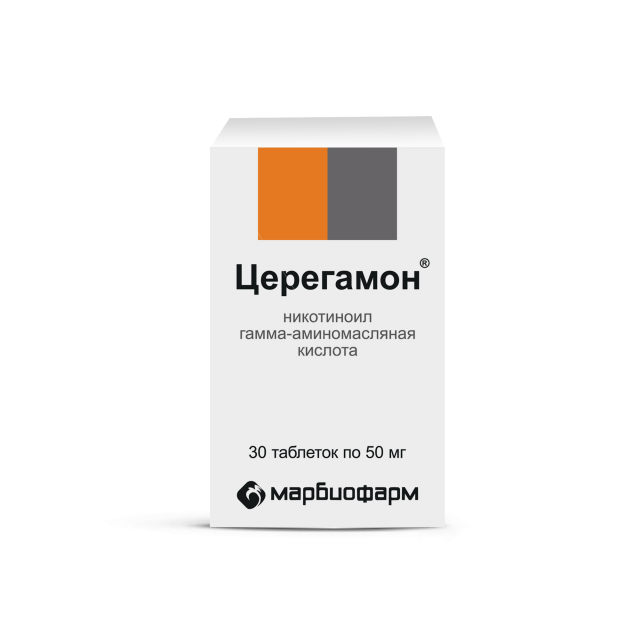 Изображение товара Церегамон таблетки 50мг №30 (банка)