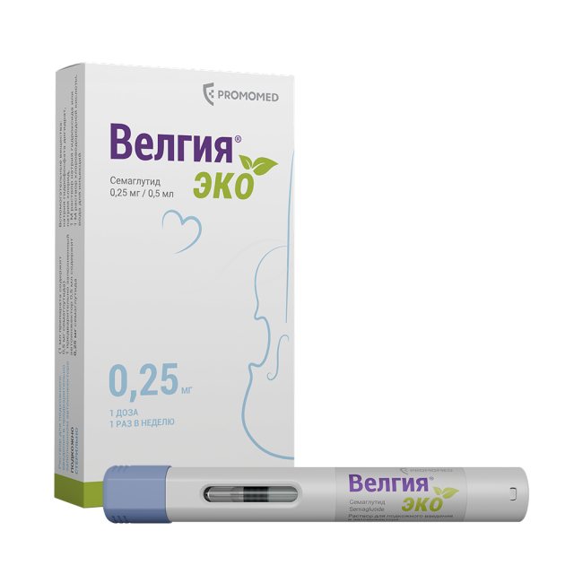 Изображение товара Велгия Эко раствор подкожно 0,25мг/0,5мл автоинжектор №4