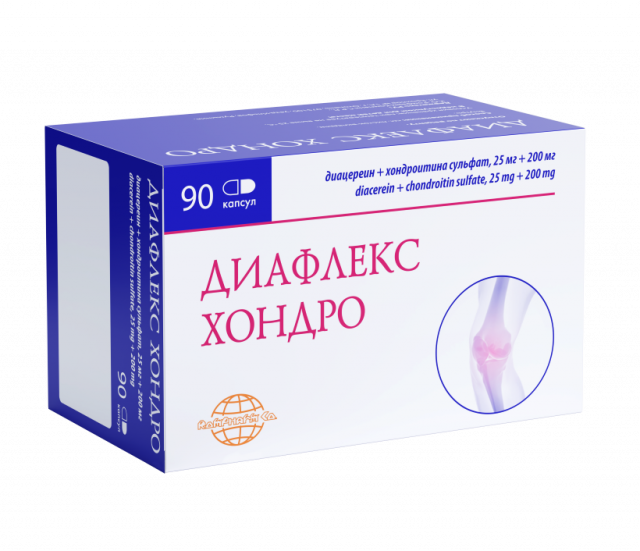 Изображение товара Диафлекс Хондро капсулы 25мг+200мг №90 для суставов здоровье и восстановление