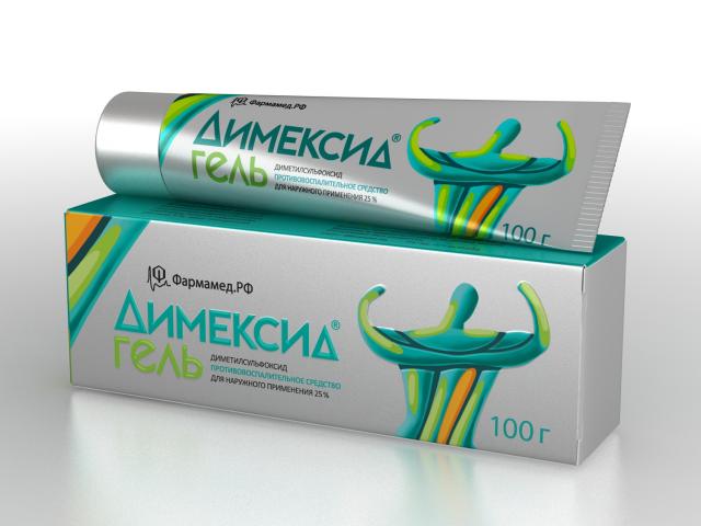 Изображение товара Димексид гель 25% туба 100г