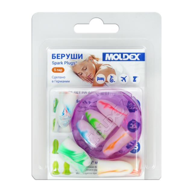Изображение товара Беруши Moldex Spark Plugs №10 противошумные гипоаллергенные защита слуха