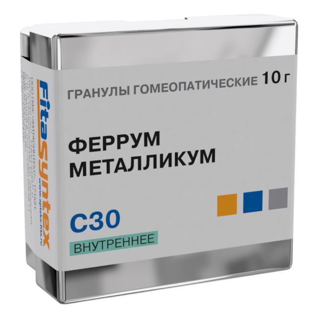 Изображение товара Феррум Металликум С-30 гранулы 10г Ф Изображение товара Феррум Металликум С-30 гранулы 10г Ф