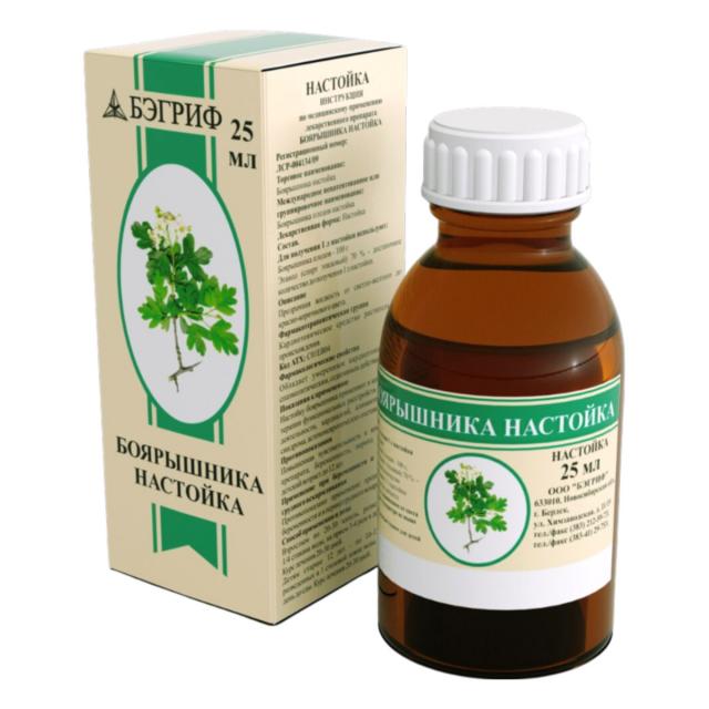 Изображение товара Боярышник настойка 25мл Бэгриф