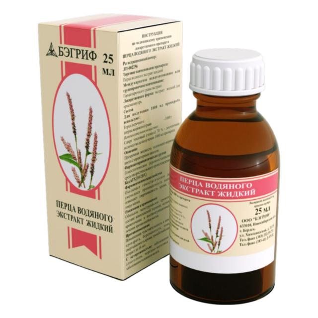 Изображение товара Гемостатический жидкий экстракт из горца перечного 25мл Бэгриф