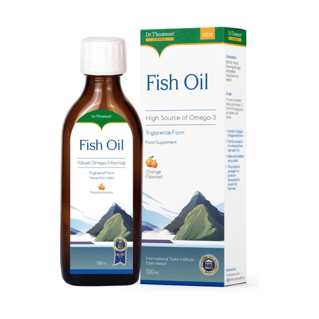 Изображение товара Рыбий жир для детей со вкусом апельсина 150 мл Dr.Thomson