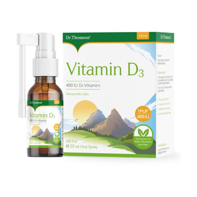 Изображение товара Витамин D3 400 МЕ капли для детей 20 мл Dr. Thomson