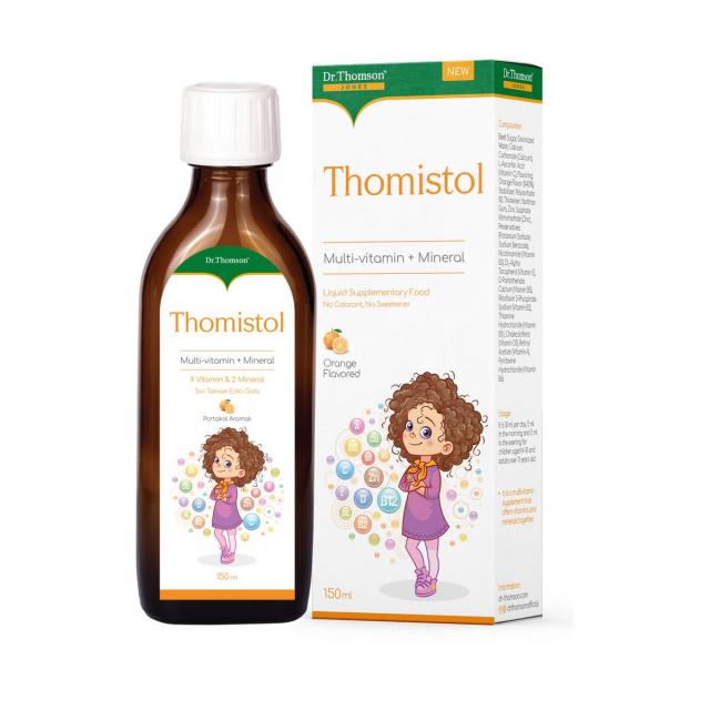Изображение товара Томистоль сироп мультивитамины с апельсиновым вкусом для детей 150мл