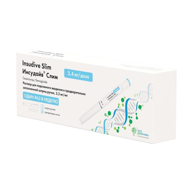 Изображение товара Инсудайв Слим раствор подкожно 2,4мг/доза 3мл шприц-ручка №1