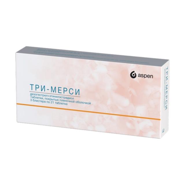 Изображение товара Три-Мерси таблетки покрытые оболочкой №21х3