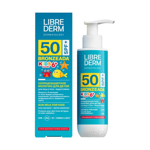Изображение товара Либридерм Бронзиада молочко солнцезащитное для детей SPF50 150мл