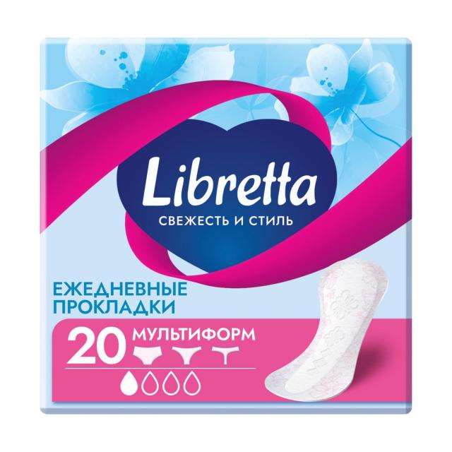 Изображение товара Libretta Свежесть и Стиль мультиформ №20 ежедневные прокладки ультратонкие