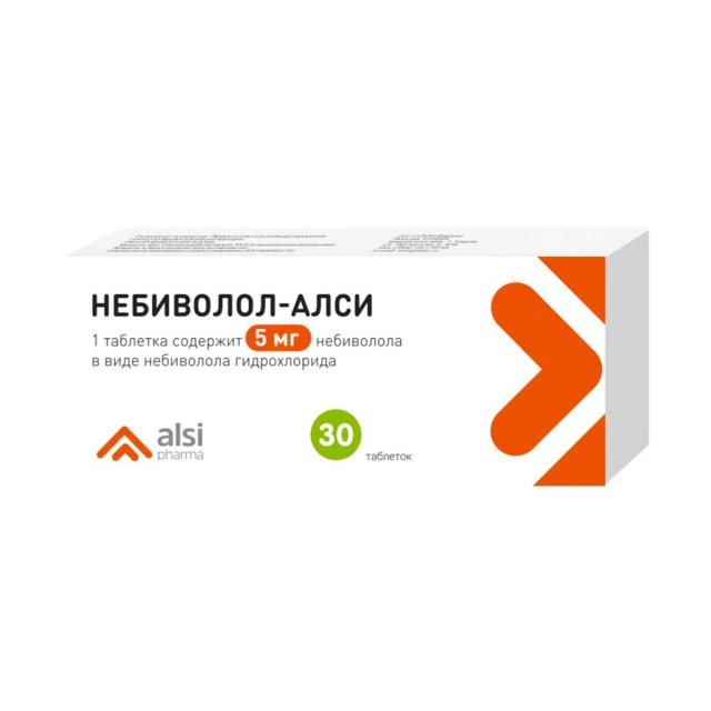Изображение товара Небиволол-АЛСИ таблетки 5мг для лечения гипертензии и ХСН