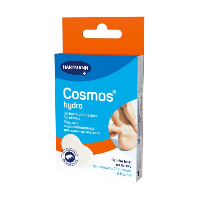 Изображение товара Пластыри гидроколлоидные Хартманн Космос 75х45 мм для влажных мозолей на пятке Изображение товара Пластыри гидроколлоидные Хартманн Космос 75х45 мм для влажных мозолей на пятке