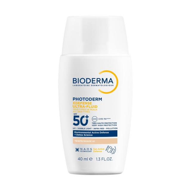 Изображение товара Биодерма Фотодерм Ексдефенс флюид солнцезащитный SPF50+ тон очень светлый 40мл