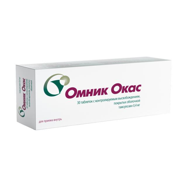 Изображение товара Омник Окас таблетки с контролируемым высвобождением 0,4 мг №30