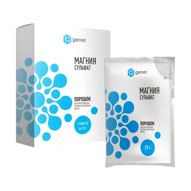 Изображение товара Магния сульфат порошок для приготовления раствора внутрь 25г №3 СМП