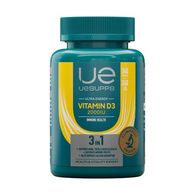 Изображение товара Капсулы витамина D3 УЕСАППС 2000МЕ для укрепления костей и иммунитета Изображение товара Капсулы витамина D3 УЕСАППС 2000МЕ для укрепления костей и иммунитета