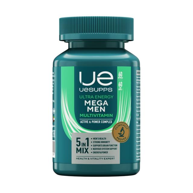 Изображение товара Капсулы УЭСАППС Ультра Энерджи Мега Мен №60 Изображение товара Капсулы УЭСАППС Ультра Энерджи Мега Мен №60