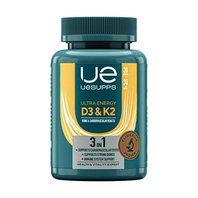 Изображение товара УЕСАППС Ультра Энерджи Витамин Д3+К2 капсулы №30