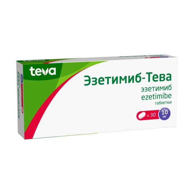 Изображение товара Эзетимиб-Тева таблетки 10мг №30