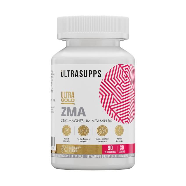 Изображение товара БАД Ultrasupps Ultra Gold ZMA Магний Цинк Витамин B6