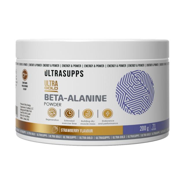Изображение товара Ультрасаппс Ультра Голд Бета-Аланин порошок клубника 200г