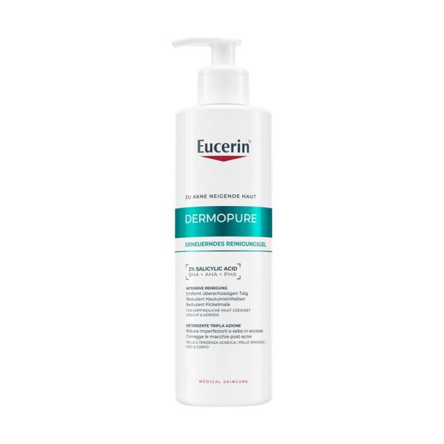 Изображение товара Гель для глубокого очищения Eucerin DermoPure Clinical 2% кислот Изображение товара Гель для глубокого очищения Eucerin DermoPure Clinical 2% кислот