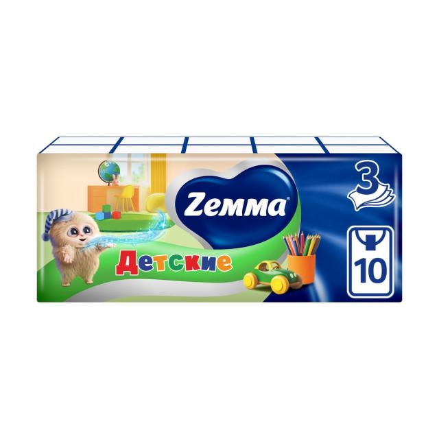 Изображение товара Земма Детские платочки бумажные №10х10