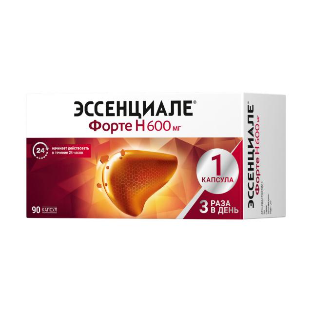 Изображение товара Эссенциале форте Н капсулы 600мг №90 Изображение товара Эссенциале форте Н капсулы 600мг №90