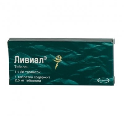Изображение товара Ливиал таблетки 2,5мг 28 штук для менопаузы и остеопороза