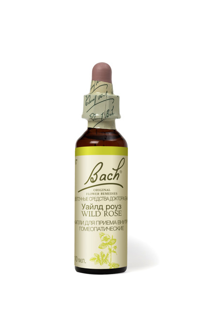 Изображение товара Цветы Баха Уайлд роуз капли №37 10мл для пробуждения любви к жизни