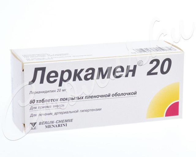Леркамен 20 таблетки 20мг №60 купить в Москве по цене от 1110 рублей