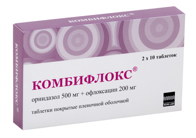 Комбифлокс таблетки покрытые оболочкой 500мг+200мг №10 купить в Москве по цене от 0 рублей