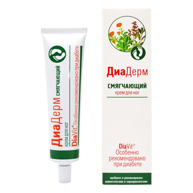 Изображение товара Диадерм смягчающий крем для ног 75мл для сухой кожи при диабете