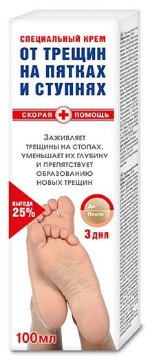 Изображение товара Скорая помощь крем д/пяток от трещин 100мл