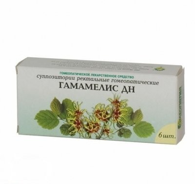Изображение товара Гамамелис ДН суппозитории ректальные 6 штук против геморроя