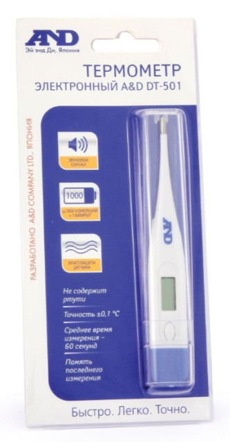 Изображение товара Эй Энд Ди Термометр медицинский электронный DT-501