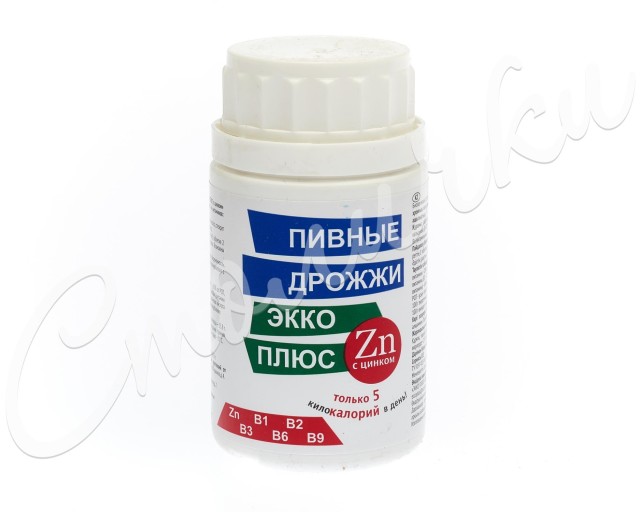 Изображение товара Дрожжи пивные Экко плюс Цинк таблетки №100