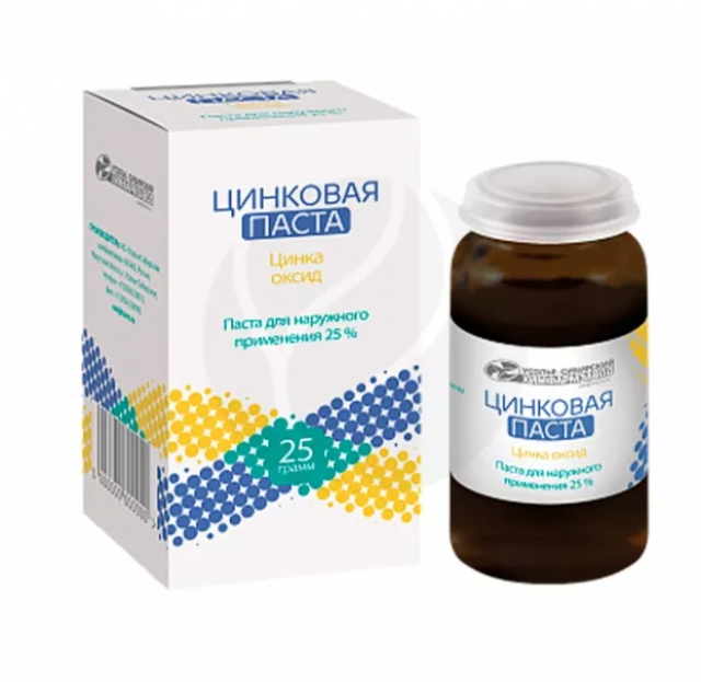 Изображение товара Цинковая паста 25г для лечения кожи и воспалений