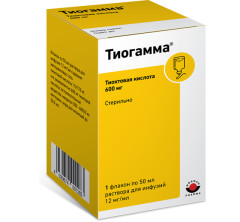 Тиогамма раствор для инфузий 1,2 % 50мл