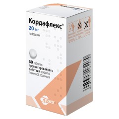 Кордафлекс таблетки пролонгированные 20мг №60 купить в Москве по цене от 115 рублей