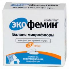 Экофемин баланс микрофлоры капс. №20