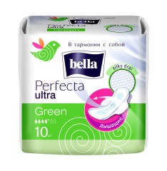 Белла прокладки гигиенические перфекта ультра зеленые №10
