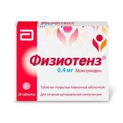 Физиотенз таблетки покрытые оболочкой 0,4мг №28 купить в Москве по цене от 939.5 рублей