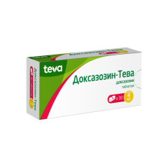Доксазозин таблетки 4мг №30 купить в Москве по цене от 303.5 рублей