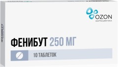 Фенибут Озон таблетки 250мг №10 купить в Москве по цене от 218 рублей